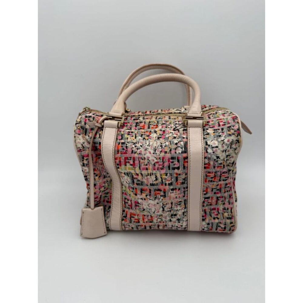 Fendi FENDI FF Canvas Flowers  Handbag